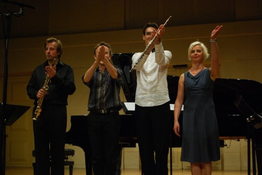 L-R: Pierre-Stéphane Meugé, Vincent Leterme, Mario Caroli & Donatienne Michel-Dansac