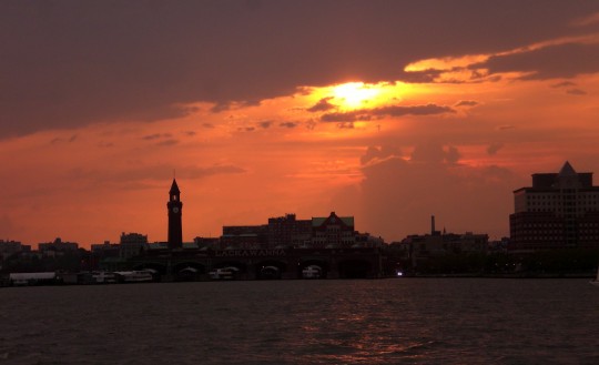 Sunset on the Hudson River